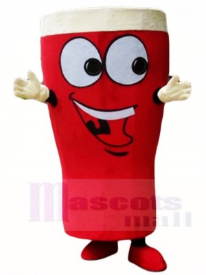 Glass Beer Red Beer Bottle Mascot Costumes Drink
