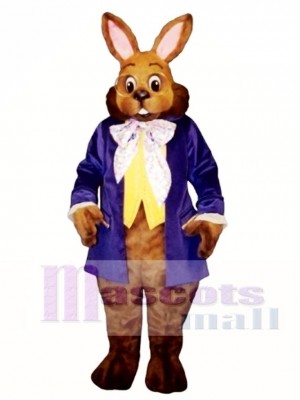Easter Mr. Brown Bunny Mascot Costume Animal