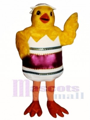 Cute Hatching Chick Mascot Costume