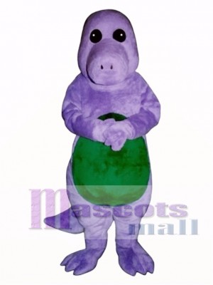 Purple Dinosaur Mascot Costume Animal  