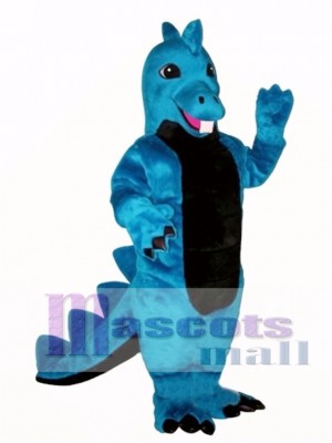 Cute Blue Dino Mascot Costume Animal  