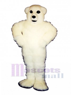 Happy Polar Bear Mascot Costume Animal 