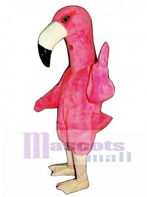 Cute Flamingo Mascot Costume Bird