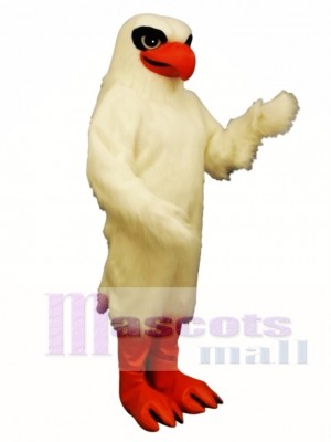 Cute White Hawk Mascot Costume Animal