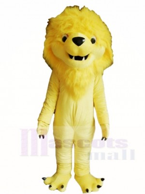 Yellow Lion King Mascot Costumes Animal 