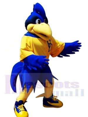 Motion Blue Rooster Big Bird Mascot Costume 