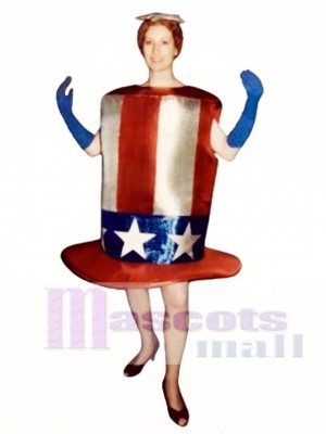 Cute Star-Spangled Hat Mascot Costume