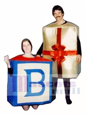 Gift Box Mascot Costume