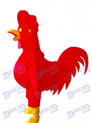 Red Cock Rooster Mascot Costume Animal 