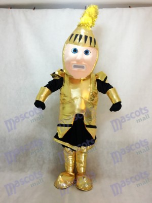 Golden Adult Knight College of St Rose Mascot Costume