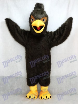 Dark Brown Feather Hawk Falcon Eagle Mascot Costume Animal