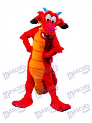 Red Legendary Dragon Mascot Costume Animal 