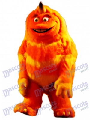 Orange Monster Mascot Adult Costume Cartoon Anime