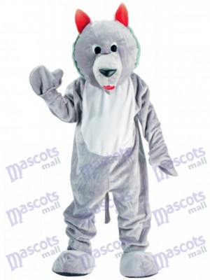 Gray Wolf Mascot Costume Animal 