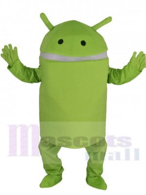 Light Green Android Robot Mascot Costume Cartoon