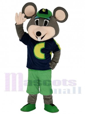 Chuck E. Cheese Mascot Costumes Fast Food Promotion Cheerleaders