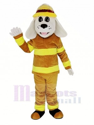 Sparky the Fire Dog with Tan Color Suit NFPA Mascot Costume