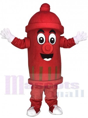 Red Public Utilities Fire Hydrant Mascot Costumes