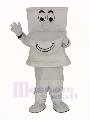 Funny White Toilet Mascot Costume