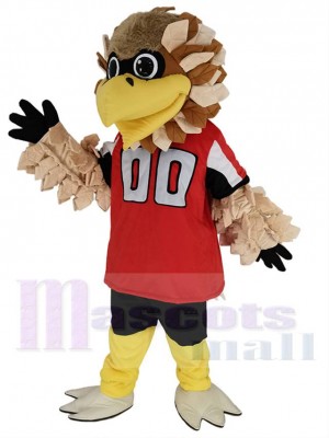 Atlanta Falcons Freddie Falcon Mascot Costume in Red Jersey Animal