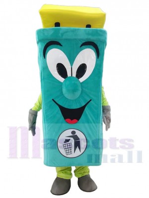 Green Environment Protection Waste Ash Bin Mascot Costume Cartoon