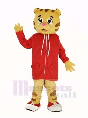 Daniel Tiger with Red Coat Mascot Costume