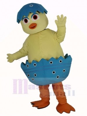 Cute Chick in Egg Mascot Costume