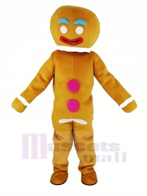Gingerbread Man Mascot Costume Xmas Christmas