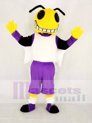 Yellow Hornets with White Vest Mascot Costume