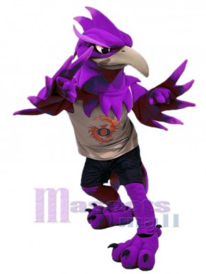 Purple Phoenix Bird Mascot Costume Animal