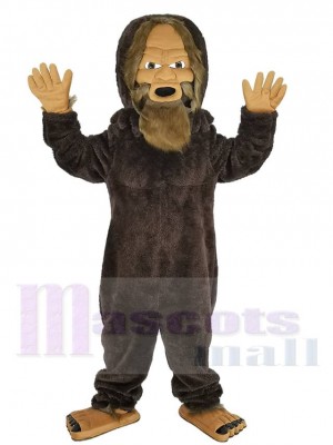 Brown Bigfoot Sasquatch Mascot Costume
