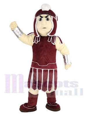 Dark Red Spartan Trojan Knight Sparty Mascot Costume