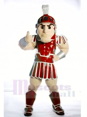 Red Spartan Trojan knight Sparty Mascot Costume Custom Fancy Costume Carnival Cosplay