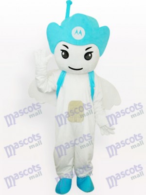 Blue Moto Angel Party Adult Mascot Costume