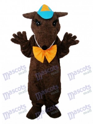 Brown Hairy Beast Mascot Adult Costume