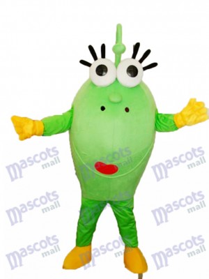 Big Green Eyes Monster Mascot Adult Costume Cartoon Anime