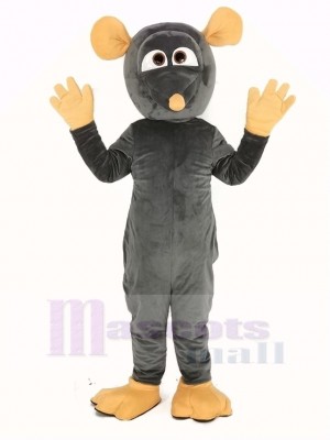 Grey Rat with Big Eyes Mascot Costume Animal