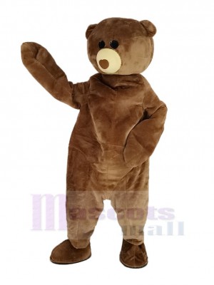 Cute Brown Bear Mascot Costume