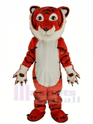 Cute Orange Tiger Mascot Costum Animal