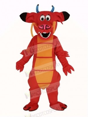 Red Legendary Dragon Mascot Costume Animal