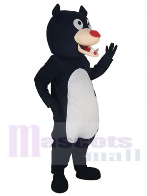 Navy Blue Bear Mascot Costume Animal