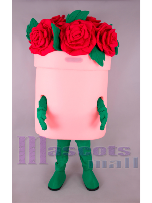 Flower Bucket Mascot Costume