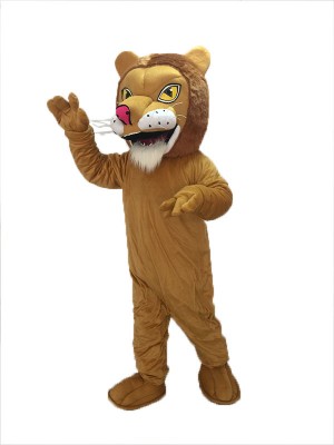 African Lion Mascot Costume with Red Nose