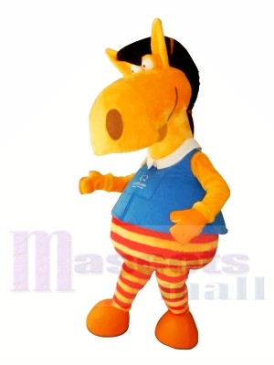 Cute Orange Horse Mascot Costumes Animal