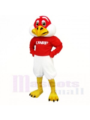 Red and White Freddie Falcon Mascot Costumes School