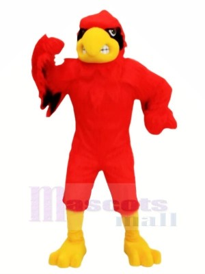 Red Fierce Cardinal Mascot Costumes Cartoon