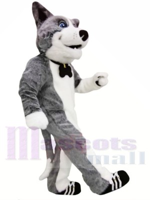Cute Grey Dog Mascot Costumes