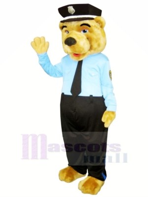 Policeman Bear Mascot Costumes Cartoon