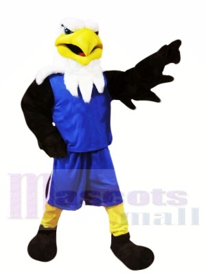 Eagle with Blue Suit Mascot Costumes Animal