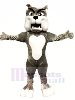 Quality Grey Bulldog Mascot Costumes Cartoon